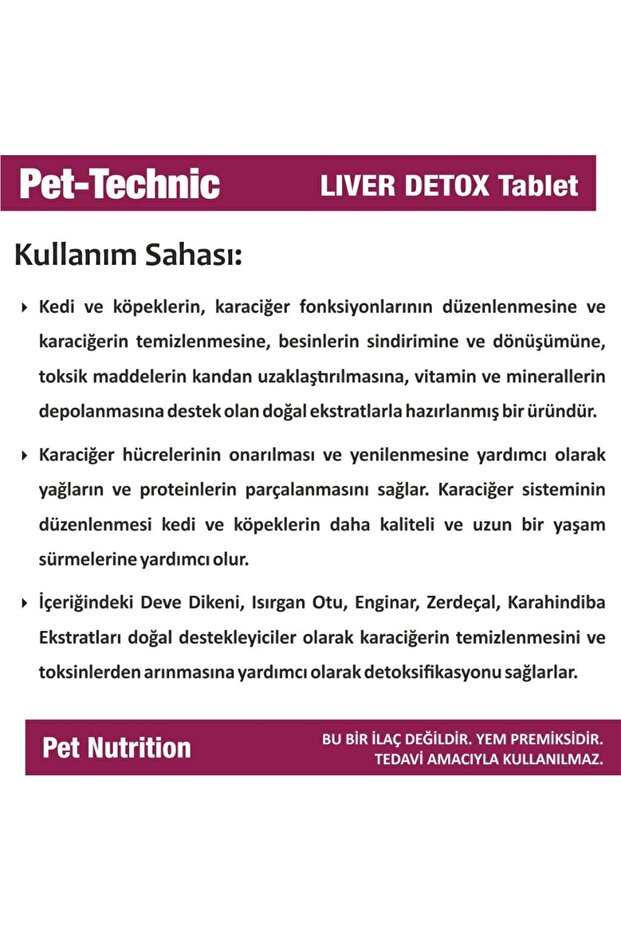 Pet Technic Glc Plus Tablet + Liver Detox Tablet - 7