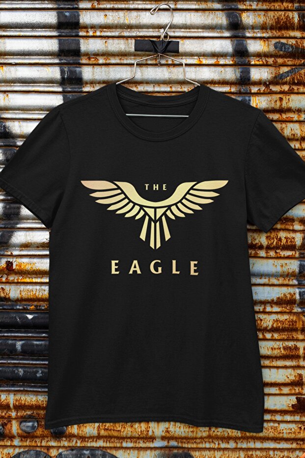 Μαύρο μπλουζάκι με στάμπα Eagle Eagle - 4