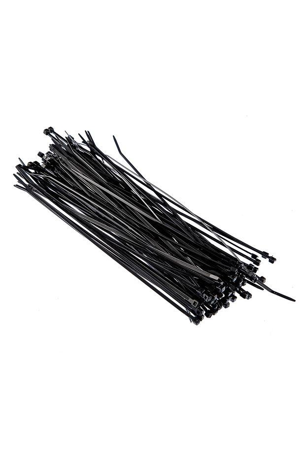 Plastik Kablo Bağı Cırt Kelepçe 200 Mm X 2.5 Mm Siyah 100 Adet - 2