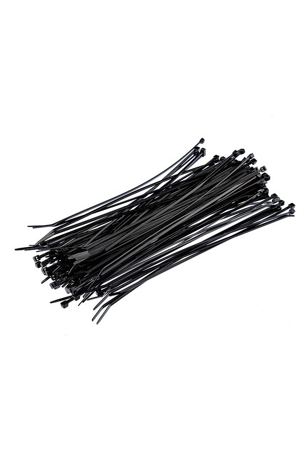 Plastik Kablo Bağı Cırt Kelepçe 200 Mm X 2.5 Mm Siyah 100 Adet - 3