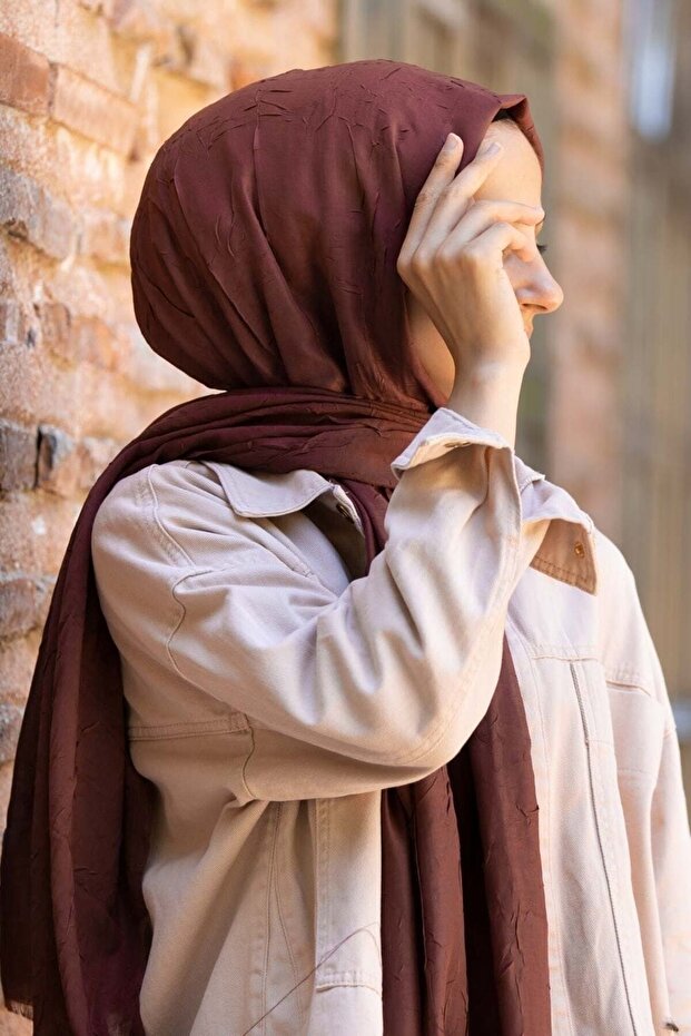 Bambu Şal Bordo 3 - 1