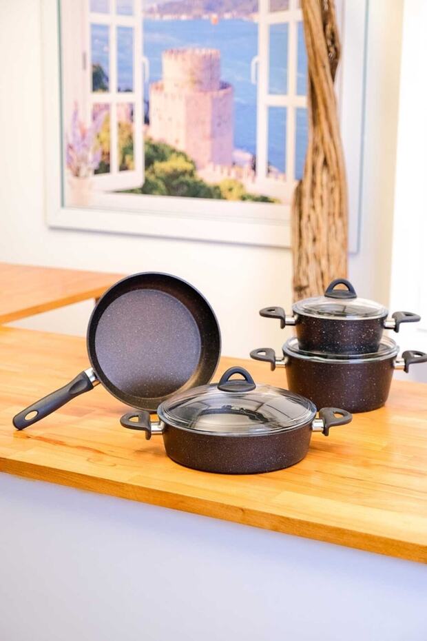 N3013 Bitter Mercek 7 Parça Granit Set - 4