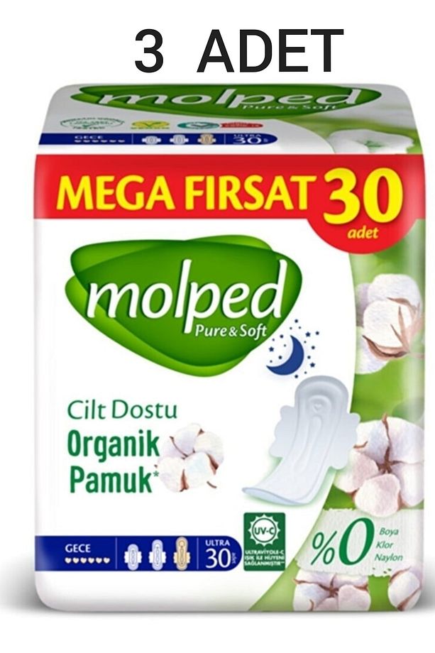 Pure Soft Mega Fırsat Gece Ultra 30 Lu X 3 Adet - 1