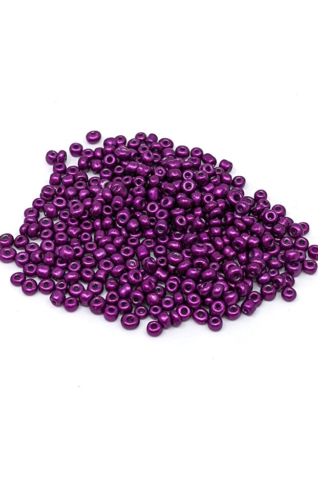 20 Grams 3 Mm (0.8) Sand Beads Purple Color