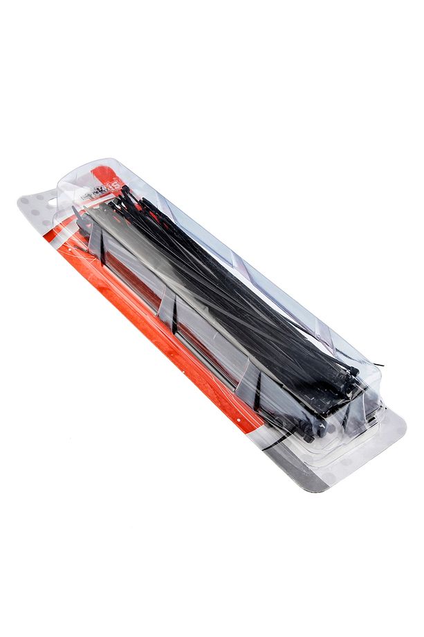 Plastik Kablo Bağı Cırt Kelepçe 200 Mm X 2.5 Mm Siyah 100 Adet - 4