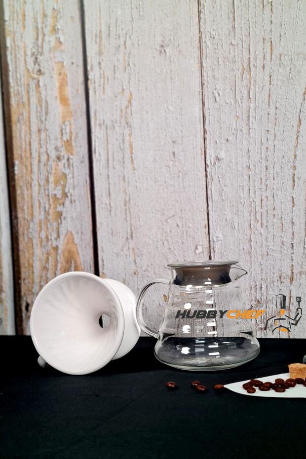 Filtre Kahve Demleme Seti Dripper Set - 6