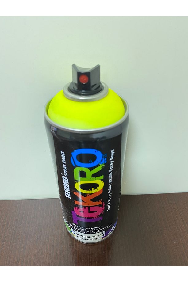 Akrilik Fosforlu/floresan Sprey Boya 400 Ml 1005 Floresan Sarı - 1