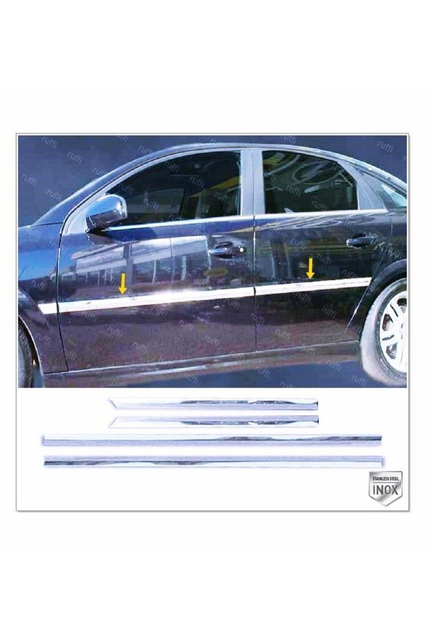 Opel Vectra C Krom Yan Kapı Çıtası 4 Prç. 2002 Ve Üzeri .p.çelik - 1