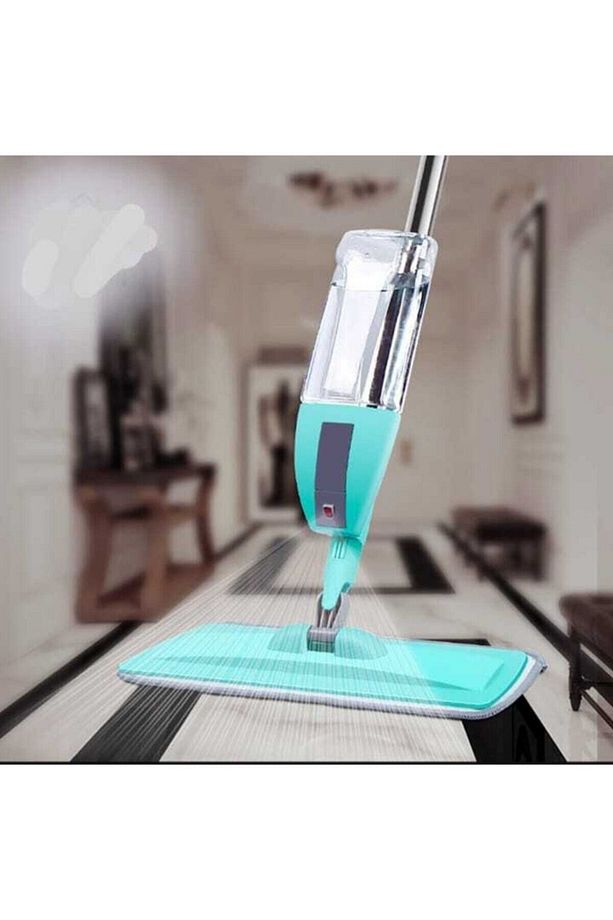 Spin Mop Sprey Mop Deterjan Hazneli 4 Adet Yedek Mop Spreyli Temizlik Paspası - 3