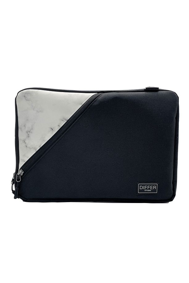15.6'' Inç Beyaz Mermer Unisex Su Geçirmez/askılı/laptop/macbook/notebook/kılıf/çanta - 3