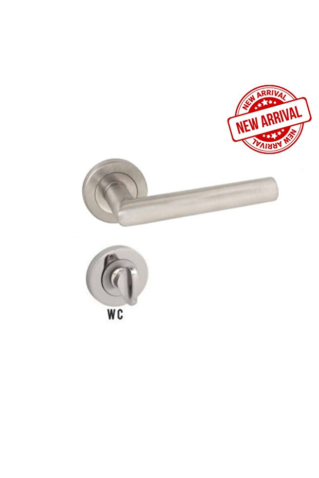 Sofuoğlu Bamboo Stainless Inox Rosette (BATHROOM - WC) Door Handle Aluminum / Steel