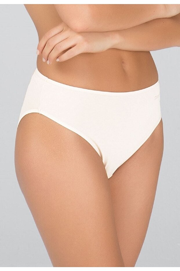 Women's Cotton High Waist Panties White Maxi 2 Pack