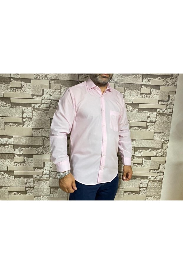 Plain Light Pink Classic Men's Shirt