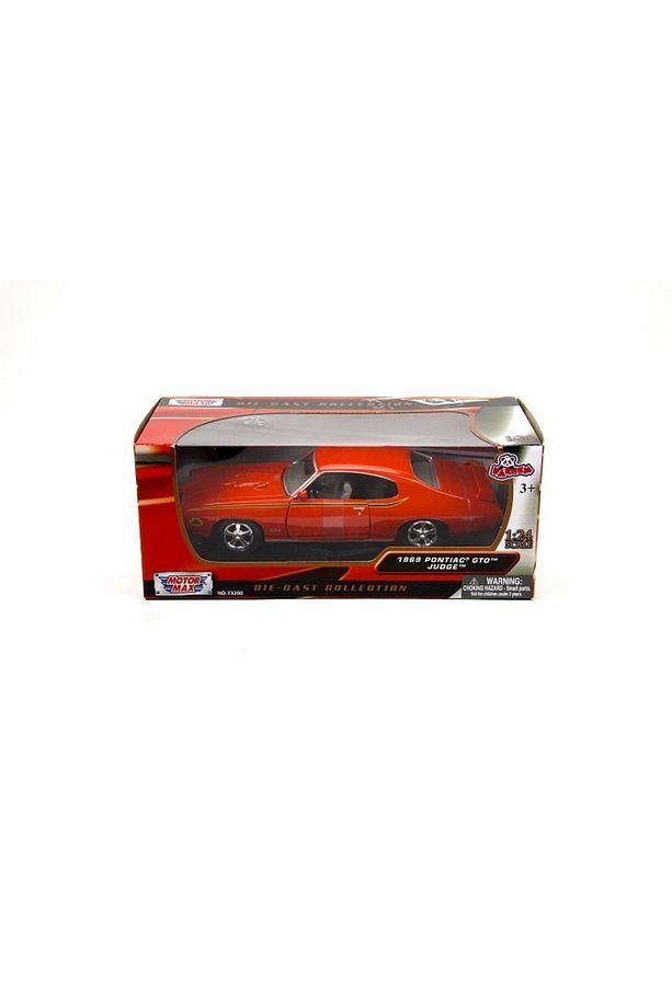 Motormax 1969 Pontiac Gto Judge 1/24 Turuncu Model Araba - 5