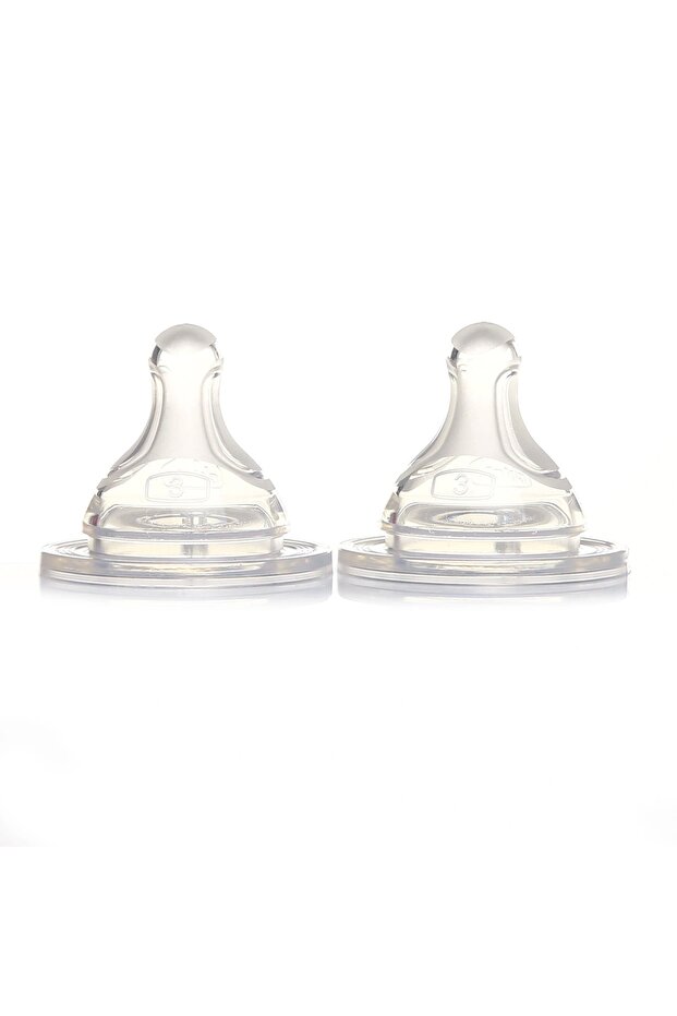 New Wellbeing Baby Bottle Nipple 4 Months+ Fast Flow 2-Pack