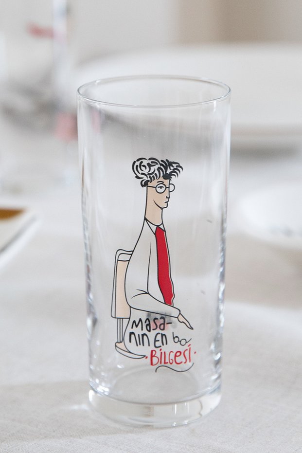 The Most Wise Glass of the Table Set of 2