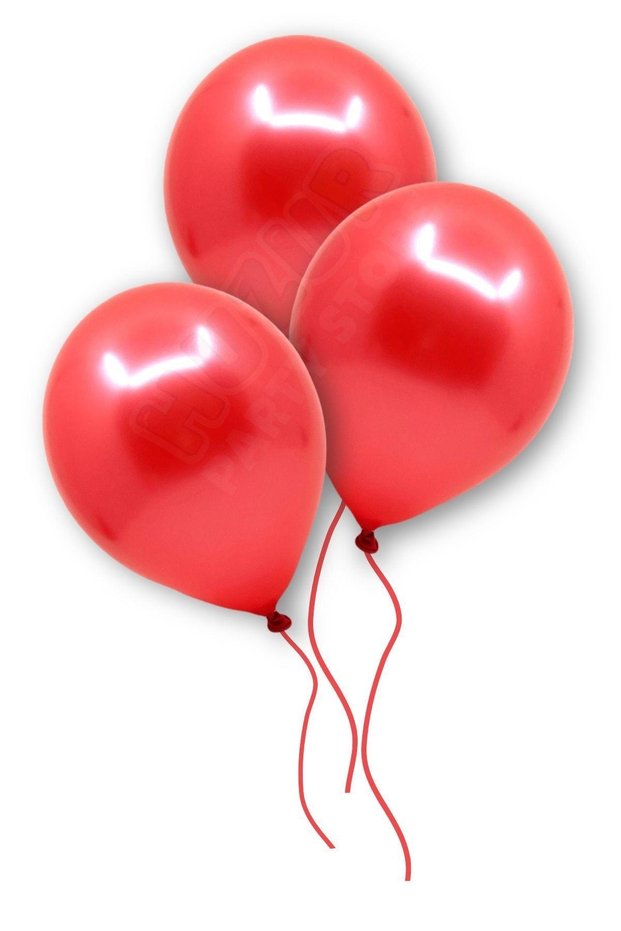 Red Color Metallic Balloon 10 Pcs 30 Cm Latex Love Romance Special Day Party Birthday Balloon