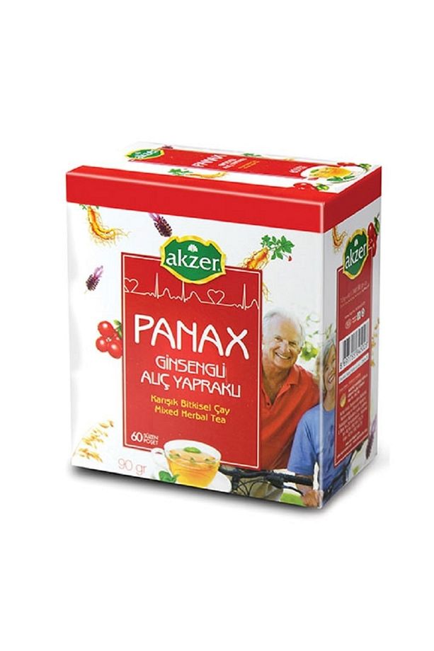 Panax Ginsengli Alıç Yapraklı Karışık Bitkisel Çay 60 Süzen Poşet - 1