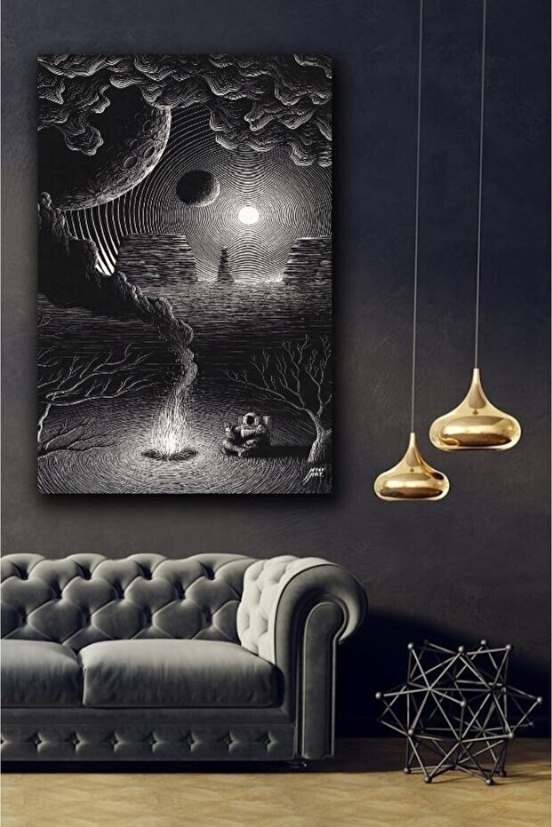 Cam Tablo - Psychedelıc Astronot - 1