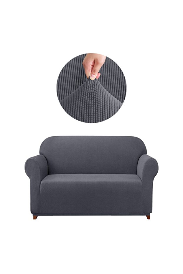 2 Seater Lycra Sofa - Elastic Sofa Bed Cover, Pitikare Patterned Sofa