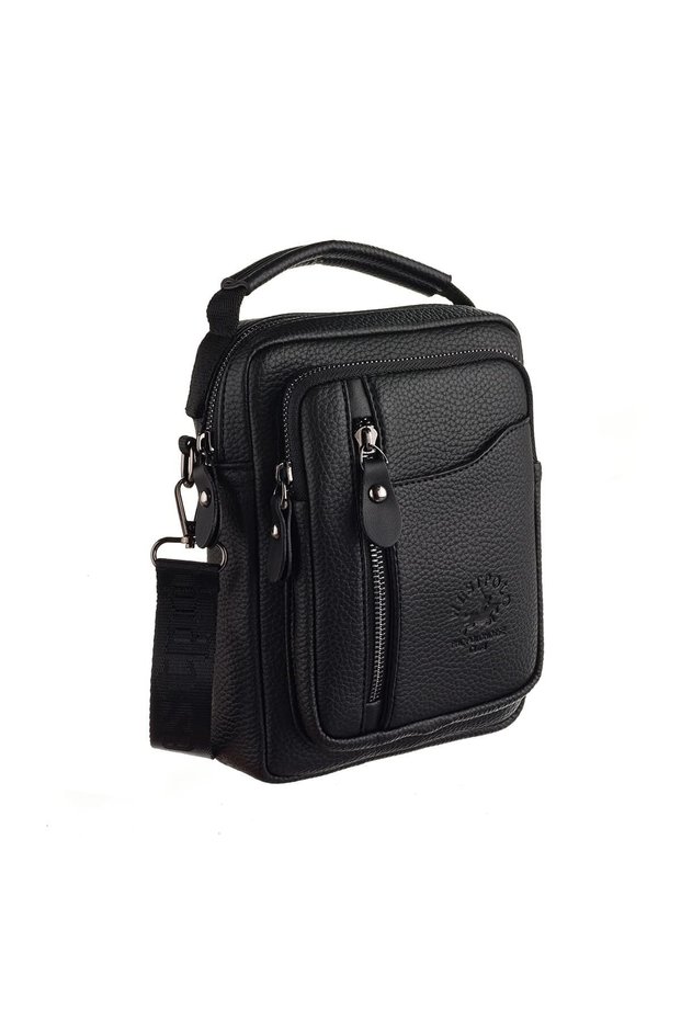 West Polo 7007 Men's Hand and Shoulder Strap Bag Black
