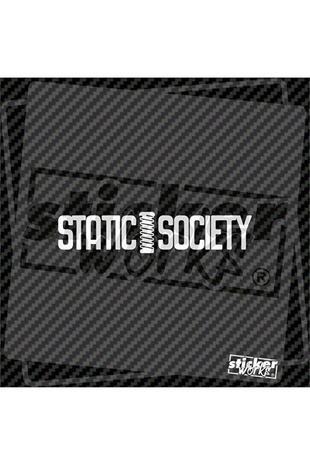 Static Society Windshield Sticker