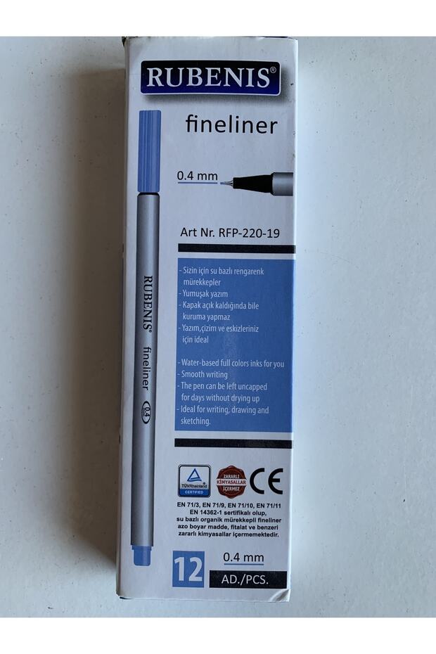 12 قطعة قلم Fineliner Rfp-220 مقاس 0.4 مم