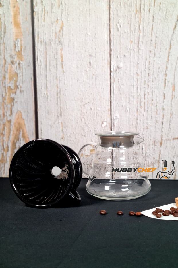 Filtre Kahve Demleme Seti Dripper Set - 4