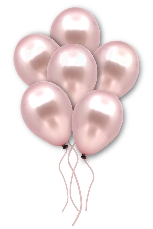 Small Mini Size Dusty Rose Colored Metallic Balloon 50 Pieces 6 Inch 15 cm Dark Pink Birthday Ornament Balloon