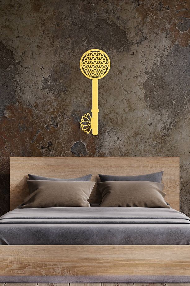 Yaşam Çiçeği Ve Lotus Sembolü Duvar Dekoru - Süsü, Ahşap Dekoratif Tablo - 4