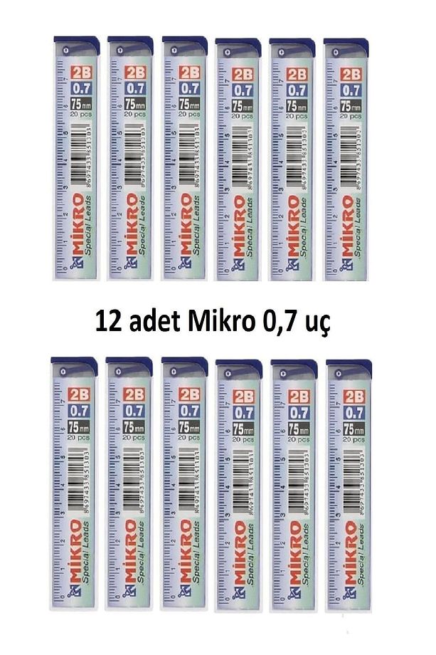 2b 75 Mm 20 Pcs 0.7 Uç 12 Adet - 1