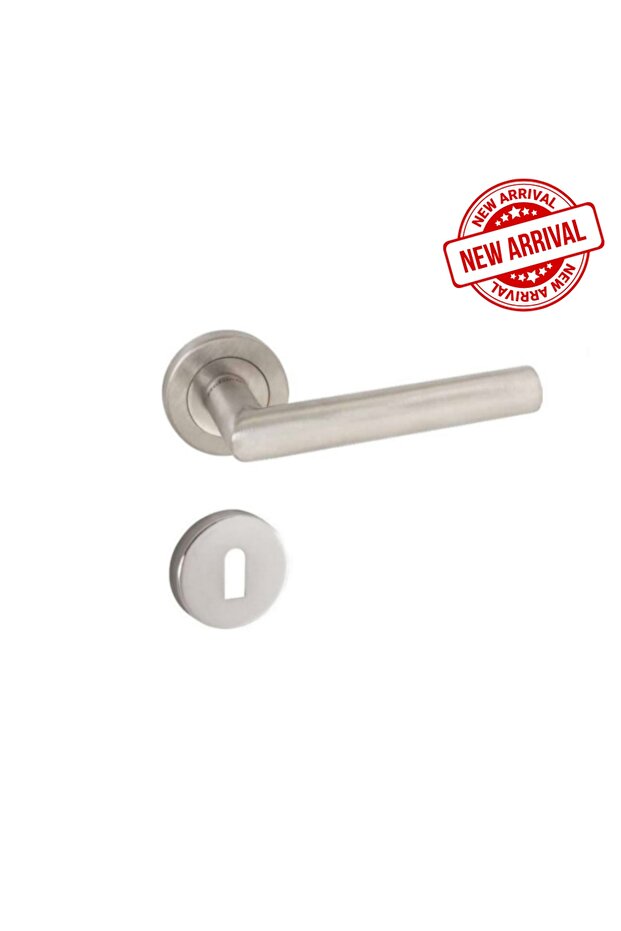 Sofuoğlu Bamboo Round Stainless Rosette Inox (ODA) Door Handle Aluminum / Steel