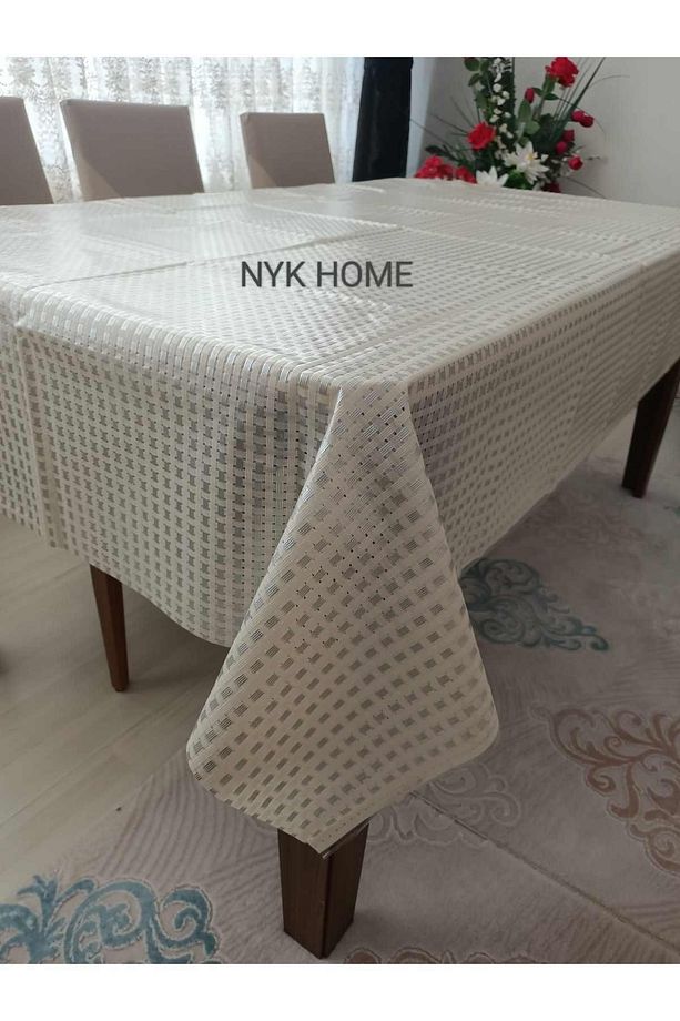 Hasır Desen Lüks Pvc Silinebilir Masa Örtüsü Tüm Renk Ve Ölçüler - 1