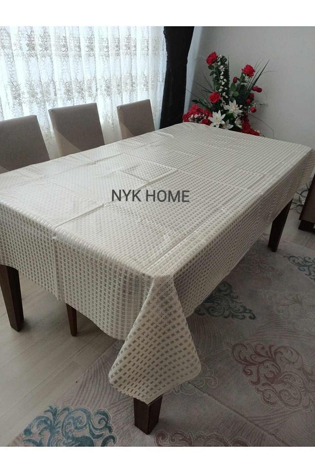 Hasır Desen Lüks Pvc Silinebilir Masa Örtüsü Tüm Renk Ve Ölçüler - 2
