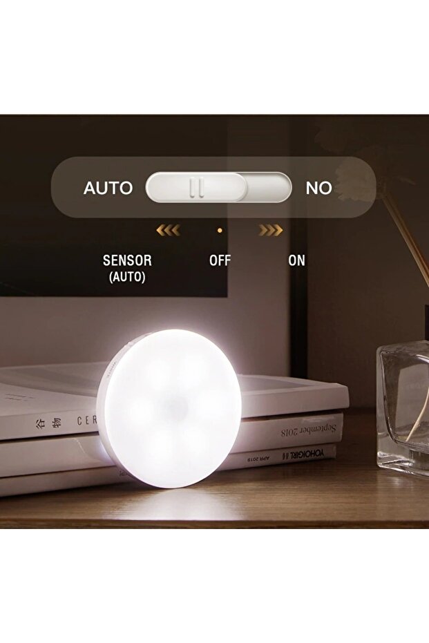 Şarjlı Sensörlü Dolap Içi Kablosuz Led Kabin Aydınlatma Mıknatıslı Gece Lambası - 3