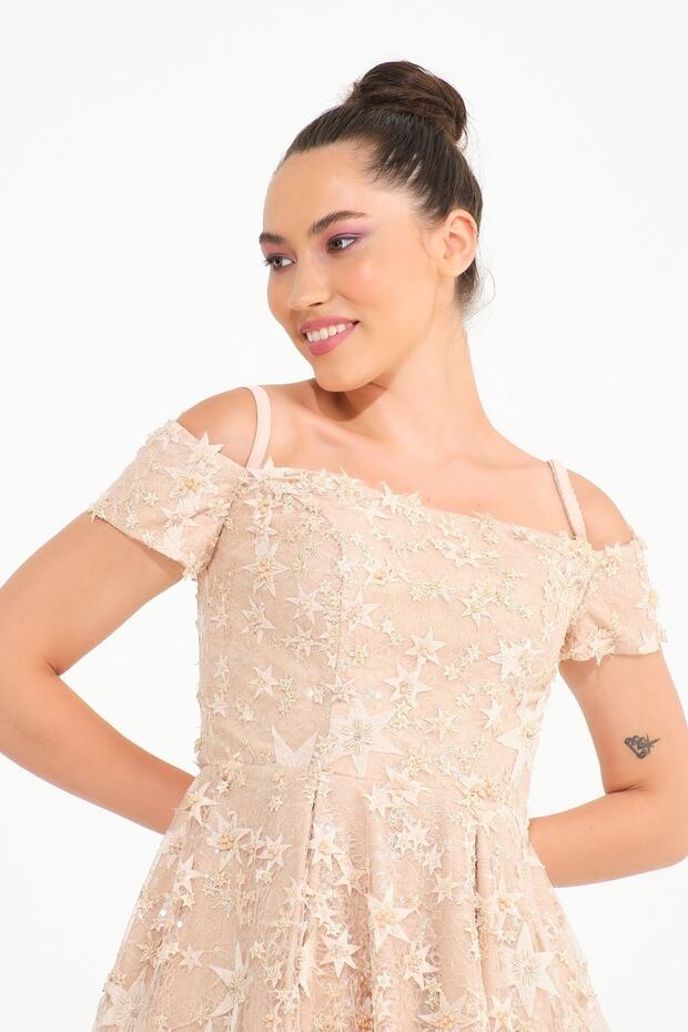 Somon Kısa Star Abiye - 5