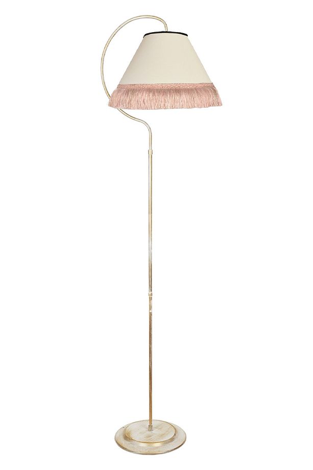 Aydınlatma Lambader Çise Elips Krem Sarı Patina Abajur Krem Püskül Pembe - 4
