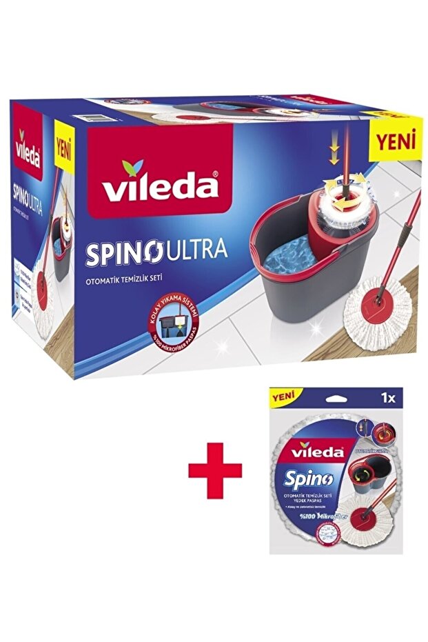 Spino Ultra Automatic Cleaning Set + Spare Mop