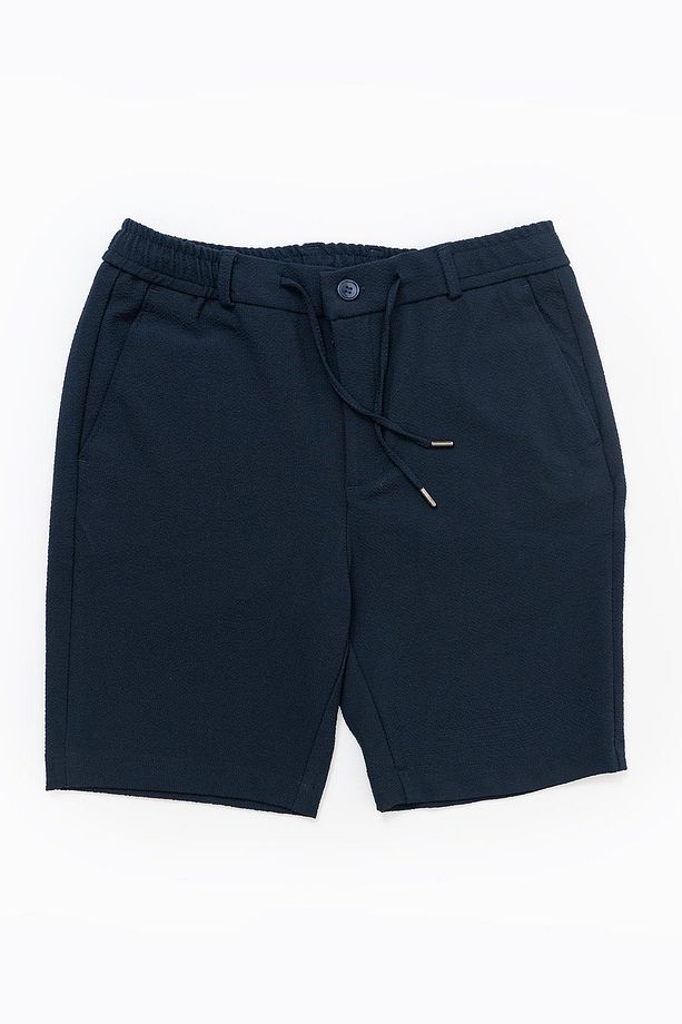Erkek Lacivert Jogger Fit Şort - 1