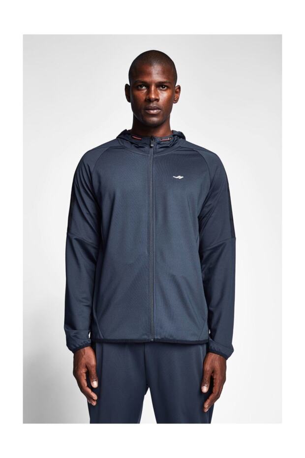 Erkek Antrasit Kapüşonlu Üst 20b-1015 - 1