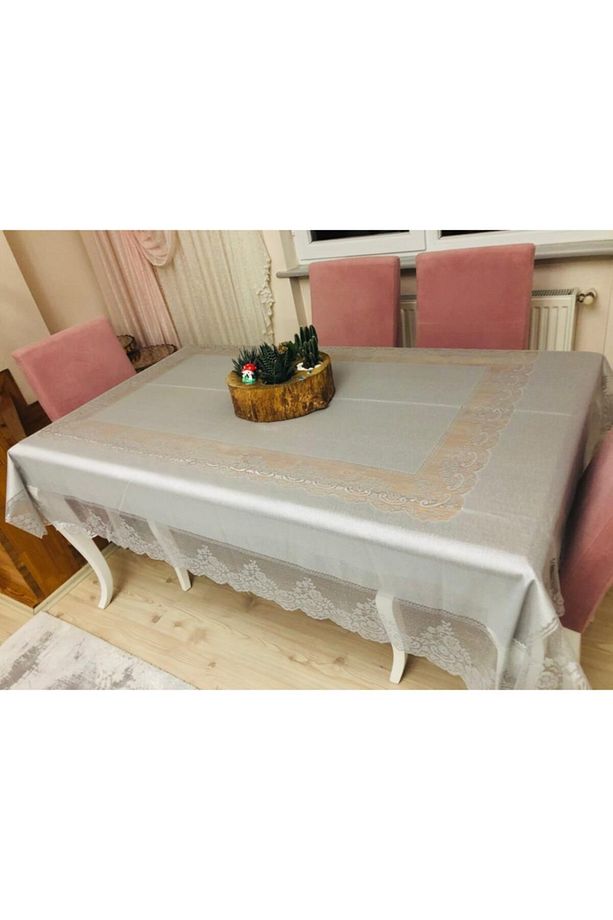 Italyan Model Tül Masa Örtüsü Şık Tasarım Dantelli Dertsiz - 1