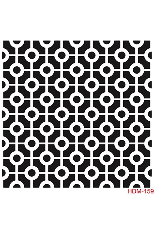 Hdm159 استنسل ميدي لديكور المنزل (25x25)