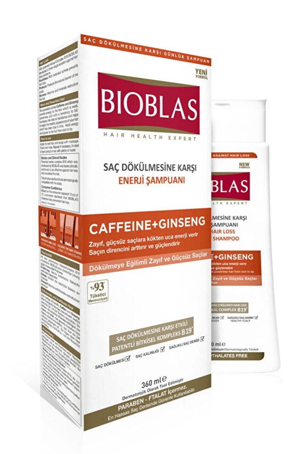 Caffeine + Ginseng 360 ml Anti-Hair Loss Energy Shampoo