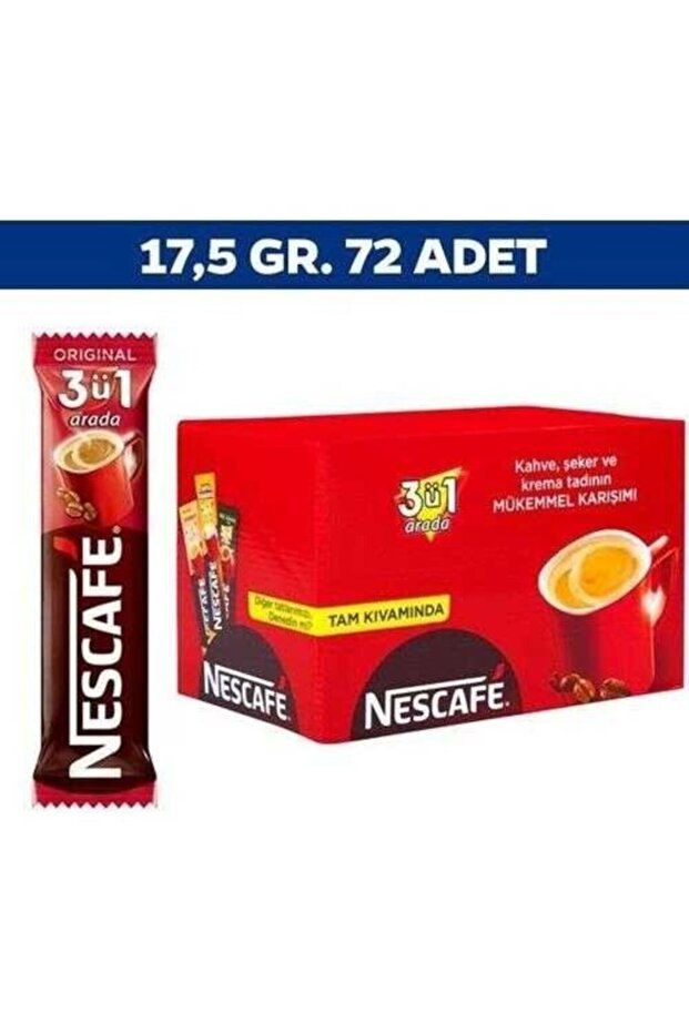 Nescafe 3 in 1 Original Coffee 72 Pack 17.4 Gr - 2