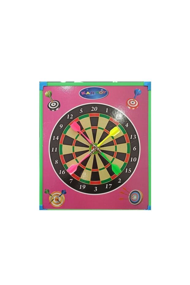 Kartoy Dart Mıknatıslı Çift Taraflı Manyetik Dart 36X31, Çok Renkli Oyun Seti - 1