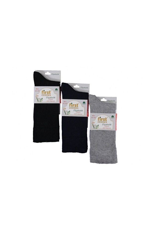 Men's Black 12 Pack Seamless Diabetic Socks
