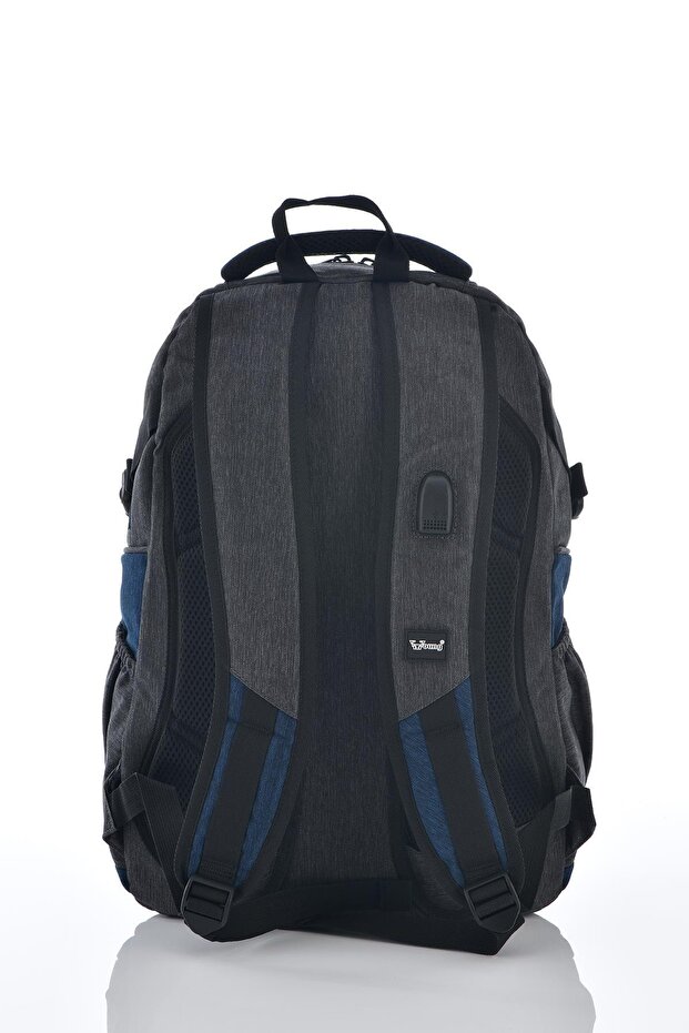 حقيبة ظهر ççs 51170 باللون الأزرق الداكن والرمادي - 4