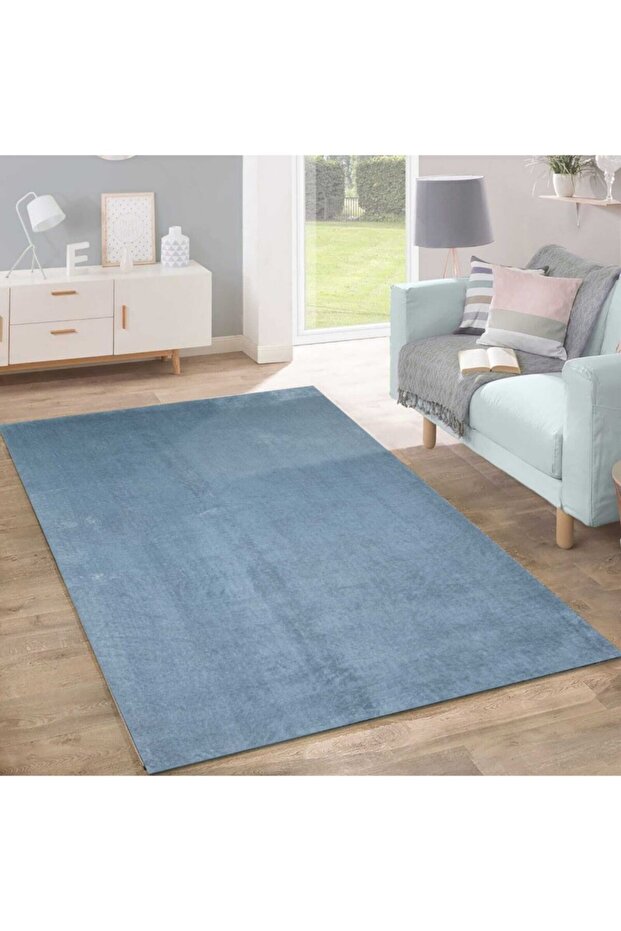 غطاء سجادة ويلسوفت بنمط عادي رمادي - 1