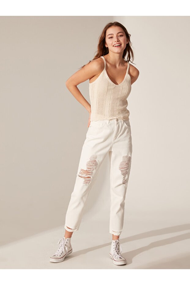 Kadın Ekru  Kazak - 2