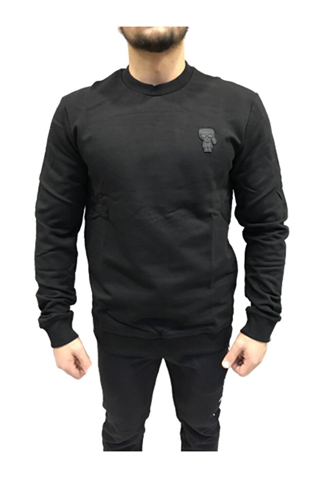 Rubber Patch Logo Sweatshirt - 1